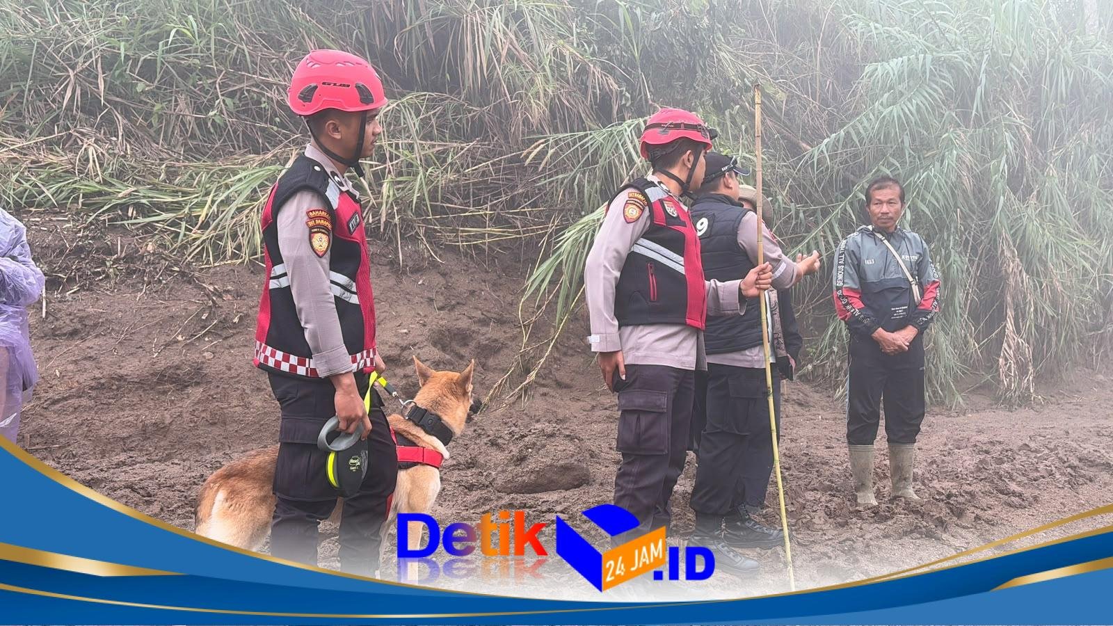 Unit Polsatwa Ditsamapta Polda Sumbar Turunkan K9 Spesifikasi SAR Telusuri Jalur Air Bah