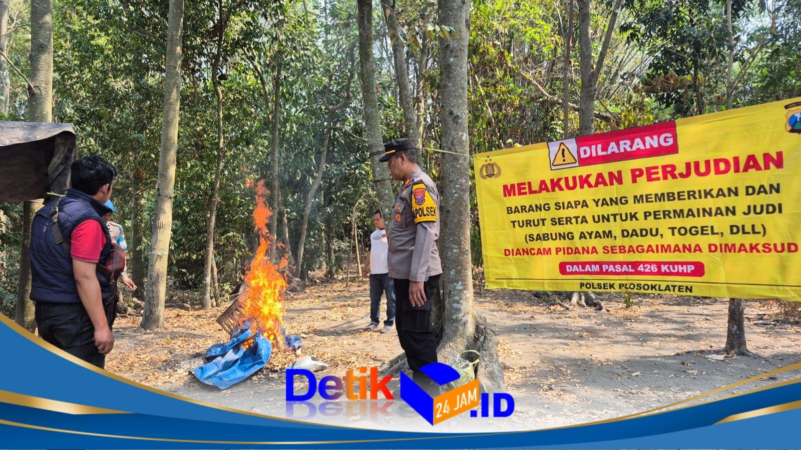 Respon cepat Polsek Plosoklaten lakukan Patrolii, lokasi Diduga Arena Sabung Ayam di Plosorejo