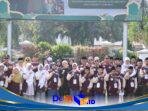 Wakapolres Kediri Kota Hadiri Pelepasan 26 Santri ke Porsadin VII Jatim di Lumajang