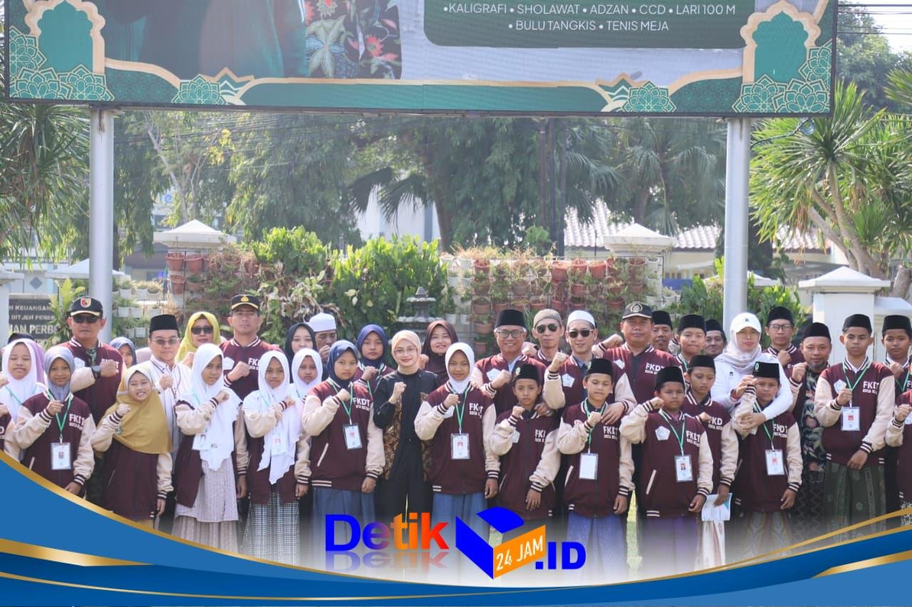 Wakapolres Kediri Kota Hadiri Pelepasan 26 Santri ke Porsadin VII Jatim di Lumajang
