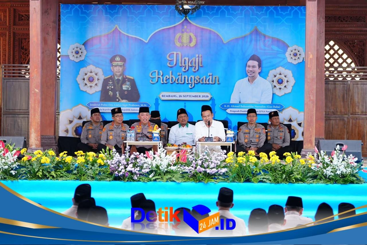 Ngaji Gus Baha Satukan Santri dan Jajaran Polri Se-Indonesia, 42 Ribu Peserta Gaungkan Semangat Kebangsaan