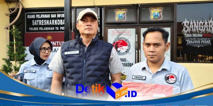Polres Pelabuhan Tanjung Perak Amankan Tersangka Kurir bawa 100,72 gram Sabu